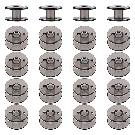 Transparent Plastic Empty Spools for Wire TOOL-WH0131-06A-1