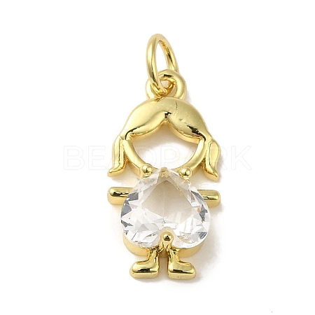 Rack Plating Brass Glass Pendants KK-P272-18A-G01-1