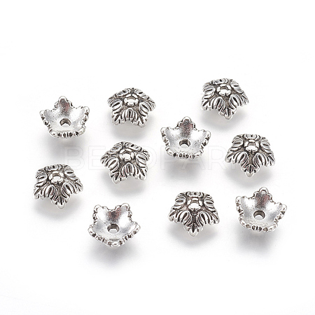 Tibetan Style Bead Caps LS-TIBEB-A24621-AS-FF-1