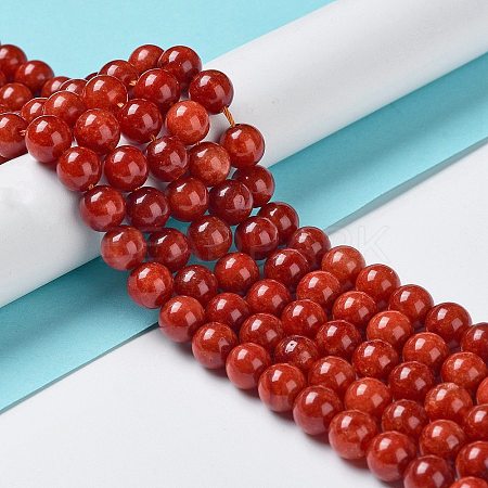 Natural Malaysia Jade Beads Strands G-A146-8mm-B09-1