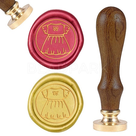 DIY Wood Wax Seal Stamp AJEW-WH0131-098-1