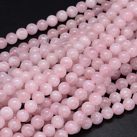 Natural Madagascar Rose Quartz  Beads Strands G-F641-01-B-1