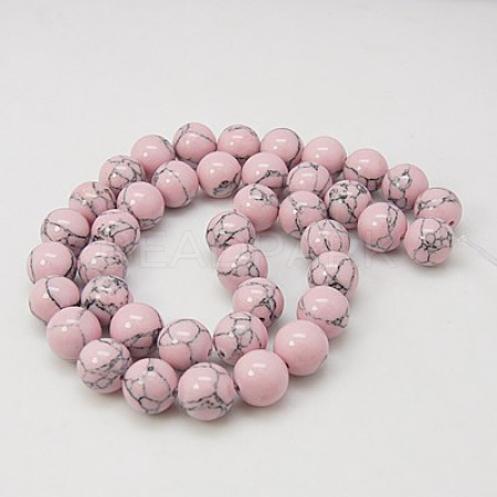Synthetic Turquoise Beads Strands TURQ-H038-4mm-XXS07-1