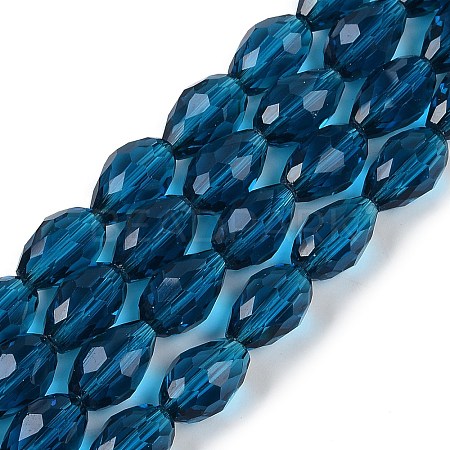 Transparent Glass Beads Strands X-EGLA-N013-T6mm-D25-1