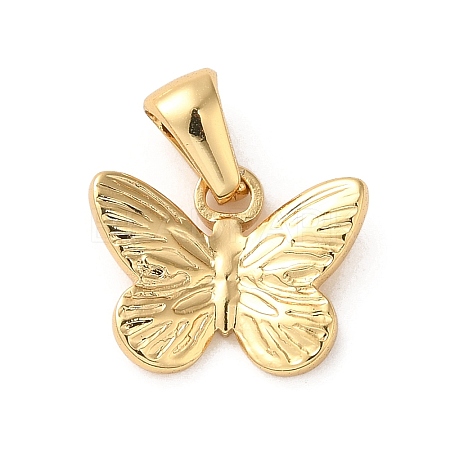 304 Stainless Steel Butterfly Charms STAS-L272-007G-1