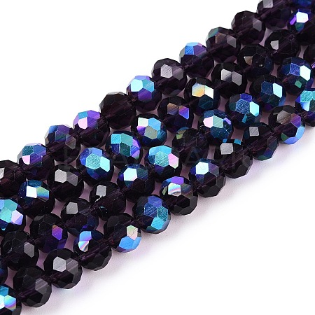 Electroplate Glass Beads Strands LS-EGLA-A044-T6mm-L15-1