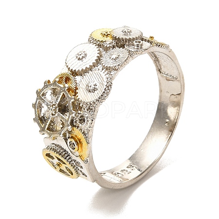 Geometry with Gear Finger Ring for Men Women LS-RJEW-O047-04ASG-1