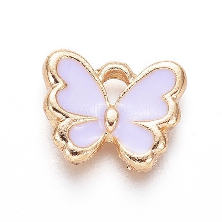 Light Gold Plated Alloy Charms ENAM-L029-06D-1
