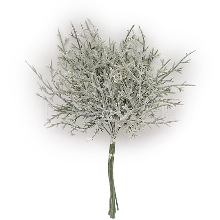 Plastic Artificial Frost Leaves for Wedding Christmas Decoration PW-WG0DC57-08-1