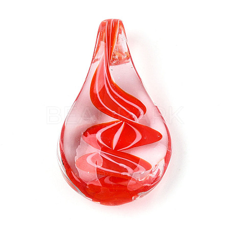 Handmade Lampwork Pendants LAMP-N034-03D-1
