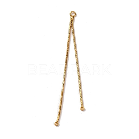 Brass Square Snake Chain Big Pendants KK-G510-09G-1