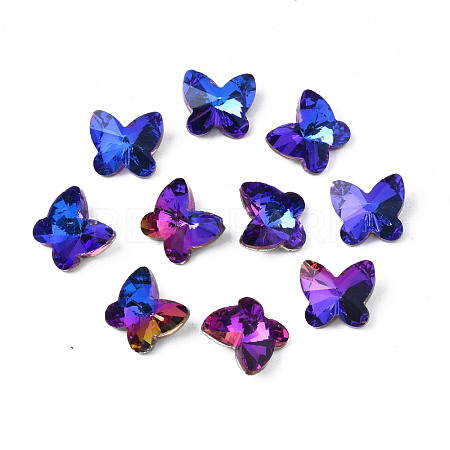 Pointed Back Glass Rhinestone Cabochons MRMJ-N027-008-A03-1