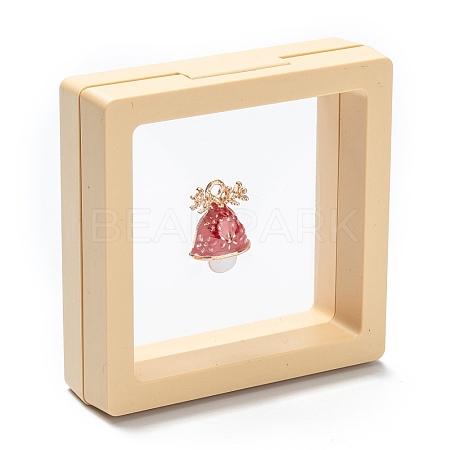 Square Transparent PE Thin Film Suspension Jewelry Display Box LS-CON-D009-01B-01-1