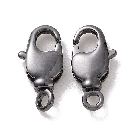 Rack Plating Brass Swivel Lobster Claw Clasps X-KK-K238-39B-L-1