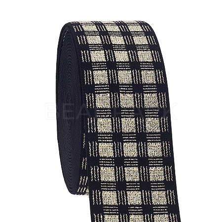 5 Yards Flat Polyester Jacquard Elastic Band EC-PH0001-31A-1
