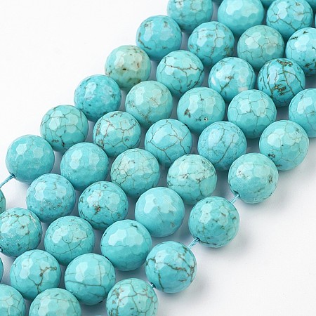 Synthetic Turquoise Bead Strands G-G945-05-12mm-1