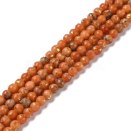 Assembled Natural Dolomite and Synthetic Opal Beads Strands G-Q017-G06-01B-1-1