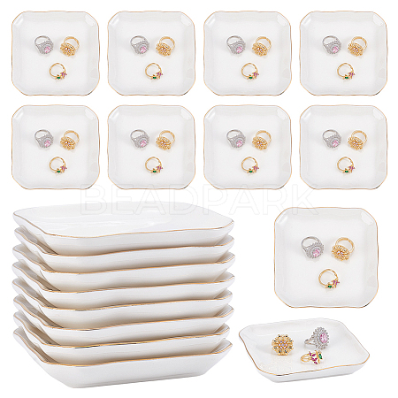 Porcelain Trinket Dishes AJEW-WH0609-511B-1