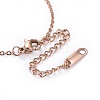 304 Stainless Steel Pendant Necklaces NJEW-I232-03RG-4