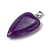 Natural Amethyst Pendants G-F820-04P-06-2