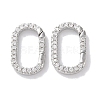 Rack Plated Brass Micro Pave Cubic Zirconia Clasps X-KK-Z039-06C-P-1