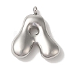 Non-Tarnish Ion Plating(IP) 304 Stainless Steel Pendants STAS-M017-08P-01-1