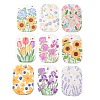 Embossed Double Face Printed Acrylic Pendants AC-CBAC02B-03-1