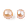 Half Drilled Natural Cultured Freshwater Pearl Beads PEAR-N020-06A-7