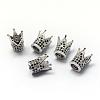 Rack Plating Brass Cubic Zirconia Beads ZIRC-S034-01P-1