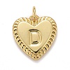 Rack Plating Real 18K Gold Plated Brass Pendants KK-E260-01G-D-1