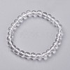 Natural Quartz Crystal Stretch Bracelets G-N0268-01-1