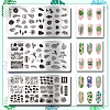 Stainless Steel DIY Nail Art Templates MRMJ-WH0092-052-3