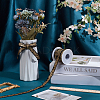 10Yards Gold Stamping Flower Polyester Elastic Cord OCOR-WR0001-49A-5