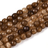 Dyed Natural White Jade Beads Strands G-T139-4mm-60-14-4