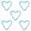 5Pcs Zinc Alloy Spring Gate Rings FIND-TA0009-73L-2
