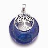 Natural Lapis Lazuli Pendants G-F573-C11-2