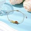 Gemstone Braided Bead Bracelet BJEW-JB11013-06-2