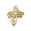 Brass Micro Pave Cubic Zirconia Pendants KK-C090-12G-1