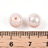 Electroplate Pearlized Glass Pearl Beads EGLA-T021-14B-10-3