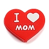 Father's Day Silicone Focal Beads FIND-PW0005-12E-2