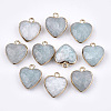 Electroplate Natural Amazonite Pendants G-T112-03C-1