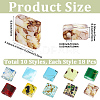 180Pcs 10 Styles Electroplate Glass Seed Beads SEED-PA0001-33-2