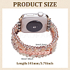 1Pc Fashion Non-Magnetic Synthetic Hematite Stretch Strap Connector Watch Band DIY-ME0001-49-2