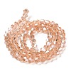 Transparent Electroplate Glass Beads Strands EGLA-A039-T3mm-B15-2