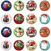 16Pcs 8 Colors Christmas Handmade Lampwork Enamel Beads LAMP-FS0001-63-1