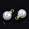 ABS Plastic Imitation Pearl Pendants SACR-T360-01-3