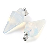 Opalite Gemstone Pointed Pendants G-K384-01P-06-2