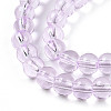 Baking Paint Transparent Glass Beads Strands DGLA-N006-6mm-05-3