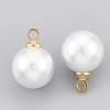 ABS Plastic Imitation Pearl Charms X1-KK-T035-60-2
