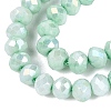 Anti-Tarnish Electroplate Rondelle Glass Beads Strands EGLA-T021-3mm-17-08-3